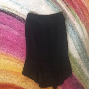 High-low pencil skirt